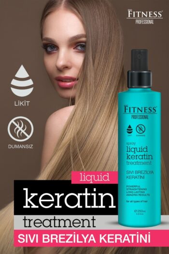 Fitness Professional Brezilya Fönü Sıvı Keratin Bakımı 250 Ml Kalıcı Onarıcı Ve Saç Düzleştirici Dumansız Sprey Bakım