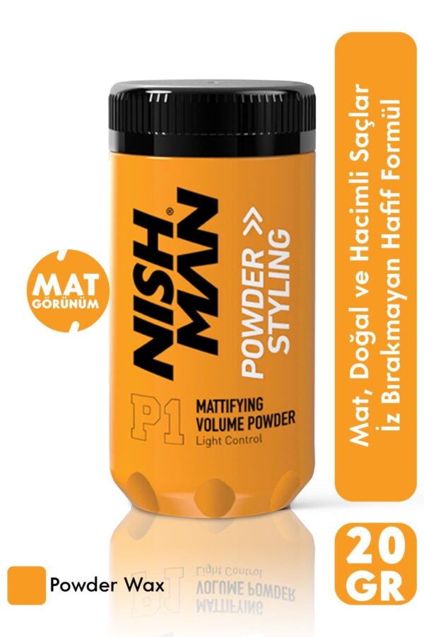 NISHMAN P1 Toz Saç Şekillendirici Wax - Hafif Kontrol 20 gr