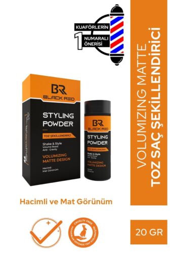 Black Red Black&Red Saç Şekillendirici Toz Wax Hacimli ve Mat Görünüm - Matte Toz Wax - 20G