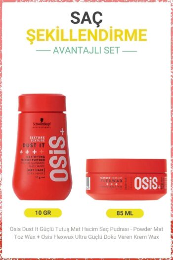 Osis Dust It Güçlü Tutuş Mat Hacim Saç Pudrası 10g + Flexwax Ultra Güçlü Doku Veren Krem Wax 85ml