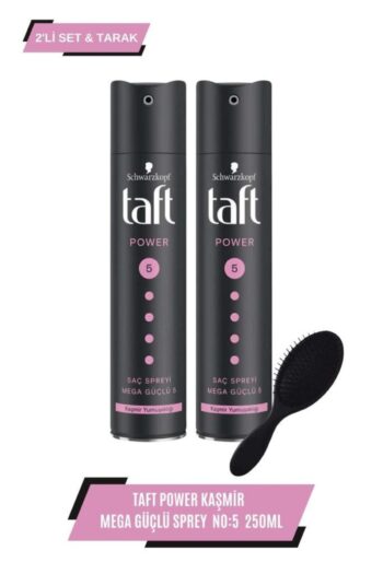 Taft Power Kaşmir Mega Güçlü Saç Spreyi 250ml - 2'li Set + Tarak Hediyeli