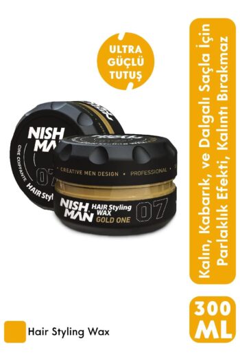 NISHMAN 07 Gold One Aqua Saç Şekillendirici Wax - Lüks Parlaklık Ve Güçlü Tutuculuk 150 ml