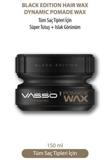 Vasso Men 24 Saat Süper Tutuş Ve Etkili Islak Görünüm Kazandıran Wax - Vasso Dynamic Pomade Wax 150 ml