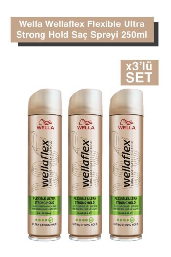 Wella Wellaflex Flexible Ultra Strong Hold Saç Spreyi - 250 ml X3’lu Set