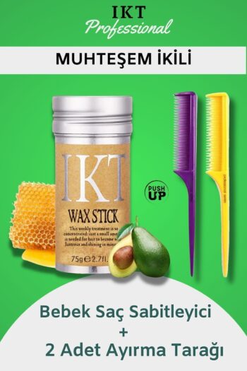 IKT Stick Wax Bebek Saç Sabitleyici 2 Adet Ayırma Tarağı