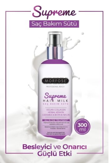 Morfose Supreme Saç Bakım Sütü 300 ml - Isıya Karşı Koruma, Nemlendirme ve Parlaklık