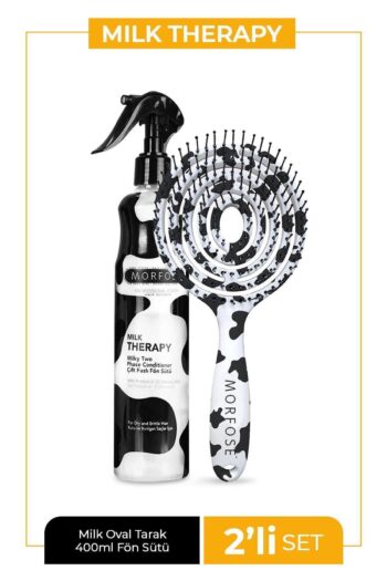 Morfose Milk Therapy Üç Boyutlu Oval Saç Fırçası + Milk Therapy Fön Sütü 400 ml