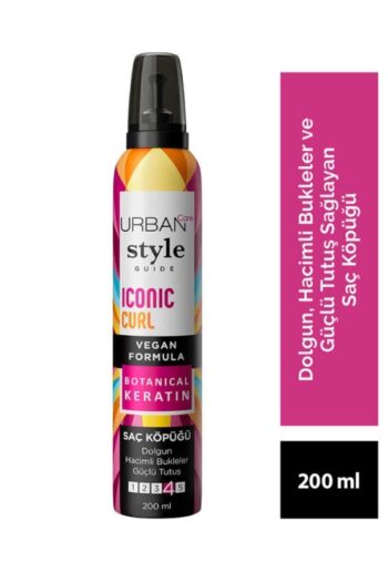 Urban Care BOTANICAL KERATIN COMPLEX ve UV FİLTRESİ İçeren Formüllü Style Guide Iconic Curl Saç Köpüğü 200ml