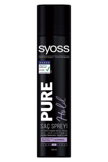 Syoss Sertleştirmeyen Mükemmel Sabitleme Kuru Saç Hissi Yaratmayan Saç Spreyi Pure Hold 300 Ml
