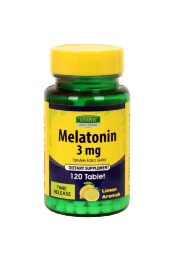 Vitapol Melatonin Time Release 3 Mg 120 Tablet  Limon Aromalı
