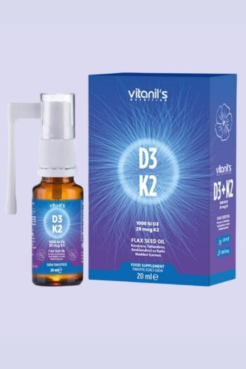 Vitanil's Nutrition Vitamin D3 K2 - 1000 Iu - 20 ml Sprey Form (VTD05)