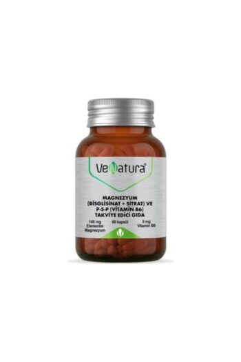 Venatura Magnezyum (bisglisinat+sitrat) Ve P-5-p (vitamin B6) 60 Kapsül