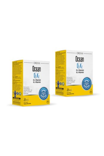 Ocean D3 Ve K2 Vitamin Desteği Damla 20 ml x2 Adet