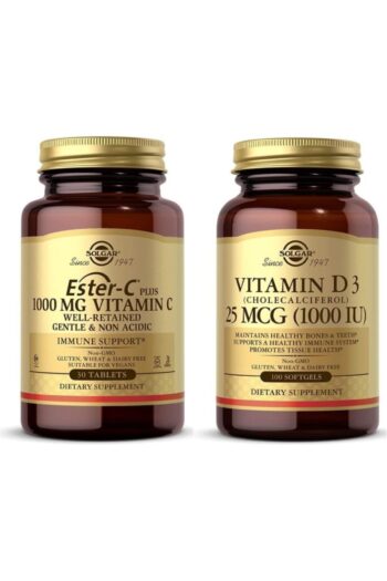 Solgar Ester-c Plus 1000 Mg 30 Tablet + Vitamin D3 Kolekalsiferol 1000 Iu Softgels Engelsiz