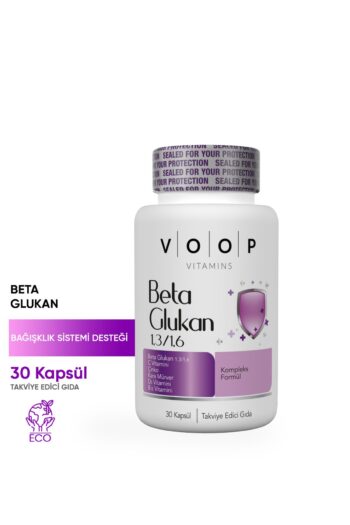 VOOP Beta Glukan Kara Mürver, C Vitamini, Çinko Bitkisel Vegan 30 Kapsül