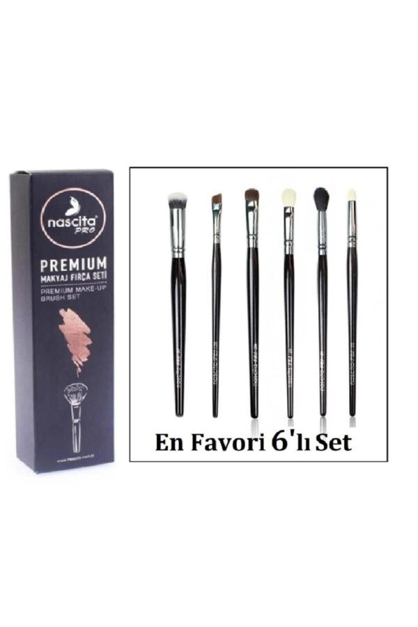 Nascita hngds NasBrushSet110 Makyaj Fırça Seti 6'lı sdgnh 1038993