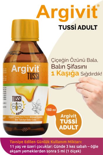 Argivit Tussi Adult - C Vitamini, Çinko, Propolis, Zencefil, Kekik, Tarçın Içeren Şurup 150 ml