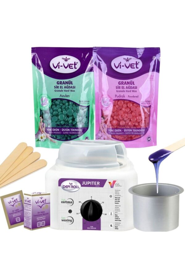 Vi vet 2 PAKET VİVET BONCUK AĞDA+1 ADET 2 YIL GARANTİLİ MAKİNE+YEDEK TAS+SPATULA+MENDİL SET