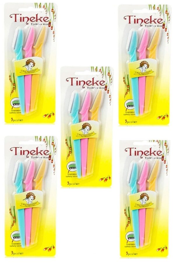 TİNEKE 3'lü Kaş Usturası 5 Paket 5 Li Paket