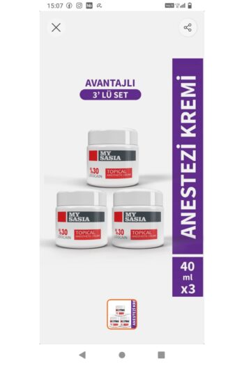 My Sasia Anestezi kremi 40ml 3 adet mikroblading dövme dolgu