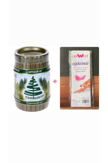 Çam Sakızı Ilık Doğal Ağda 240 Gr + Esweet Ağda Bezi 2 Metre Spatula