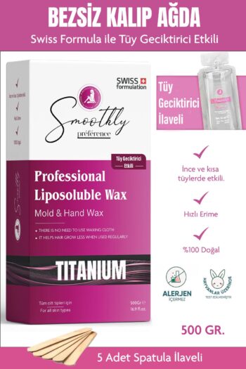 Smoothly 500 G. Titanium Kalıp Ağda Pudralı SİR Ağda El Ağdası KUAFÖR AĞDASI ERKEK BERBER AĞDASI