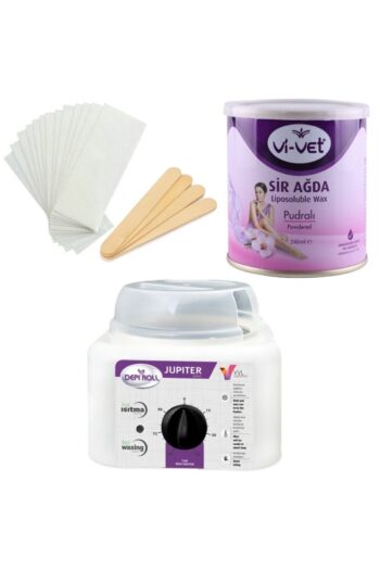 Vi vet 2 Yıl Garantili Ağda Isıtıcı Makine Pudralı 240 ml Kavanoz Ağda 2 M Bez 4 Spatula Set