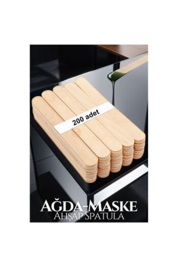 Genel Markalar Modacar Ahşap Büyük Spatula Yüz Cilt Ağda 200 Adet