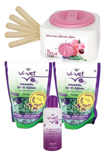 Vi vet Vivet Maqya Ağda Set-izla Ağda Kazanı+bir Adet Yeşil Boncuk Ağda+spatula+ağda Sonrası Ve Masaj Yağı