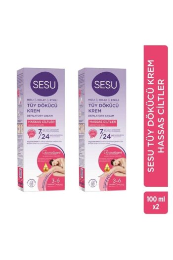 Sesu Tüy Dökücü Krem Hassas Ciltler 100 ml X 2 Adet