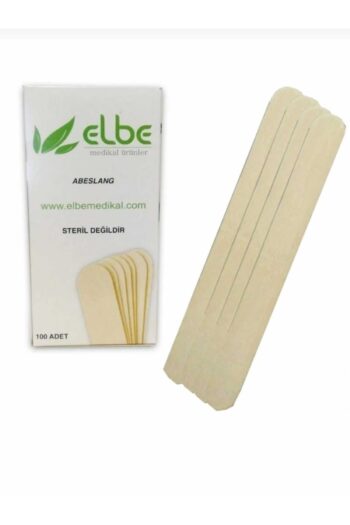 ELBE Abeslang Ağda Spatulası Tahta Dil Basacağı 100 Lü