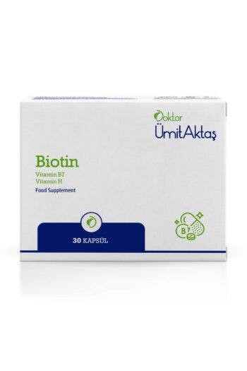 Dr. Ümit Aktaş Biotin 5000mcg D-Biotin (B7 + Vit.H) Saç Vitamini Güçlendirici Takviye 30 kapsül