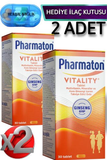 Pharmaton 2 Adet Vitality-(Multivitamin ve Kore Ginsengi İçeren Takviye Edici Gıda ) 30 Adet Tablet