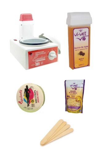 Ege Sir Kartuşlu Ağda Seti - 1+1 Sir Ağda Makinesi,naturel Kartuş Ve Boncuk Ağda, Epilady Ağda Bezi
