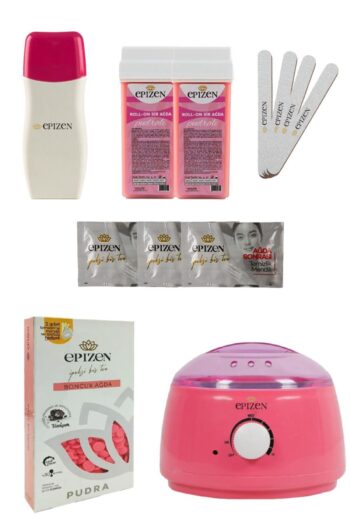 EPİZEN Pink Serisi Boncuk Ağda Isı Ayarlı Makina Kartuş Makina Spatula Temizleme Mendil Seti