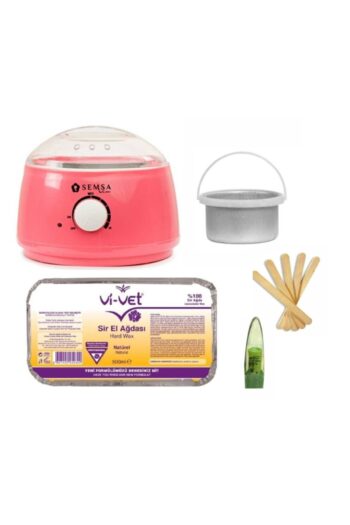 Vi vet Ağda Makinesi 800 Alfa+ek Hazne+vivet Natural 500ml Kalıp Ağda+5 Spatula-