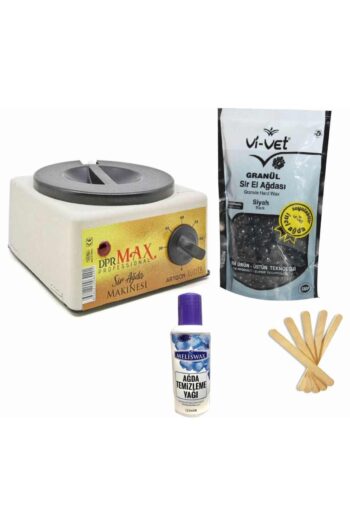 Vi vet Ağda Makinesi 800ml+250ml Siyah Soyulan Boncuk Ağda Seti