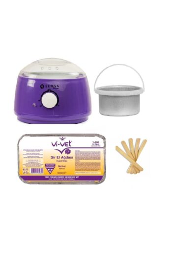 Vi vet Ağda Makinesi 800 Alfa+ek Hazne+vivet Natural 500ml Kalıp Ağda+5 Spatula