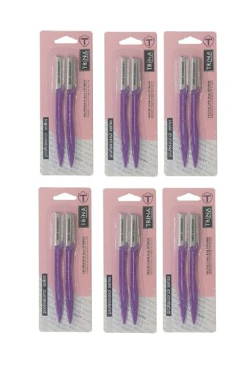 Trina Profesyonel 2'li Kaş Usturası 6 Paket Set