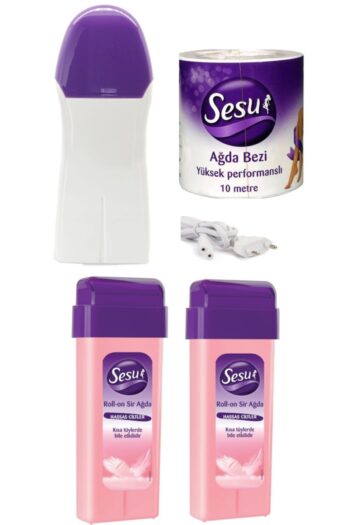 Sesu Roll-on Kartuş Ağda Pudralı(hassas Cilt)2 Adet Ağda Makinesi Isıtıcısı Ağda Bezi