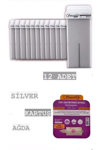 Smoothly Kartuş Silver Roll-on Sir Ağda 12 Li Set 1 Karınca Yumurta Yağı