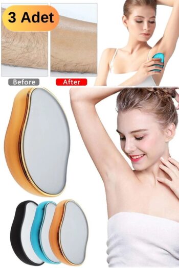 Utelips 3 Adet Kadınlara Özel Ağda Yapılmış Görünümlü Bacak Özel Bölge Kol Tüm Body Kıl Alıcı Epilatör Silgi