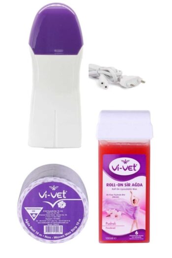 Elioure Hassas Cilt Kartuş Ağda Pudaralı+ 2 Yıl Garantili Ağda Makinesi+10 Metre Rulo Ağda Bez Set