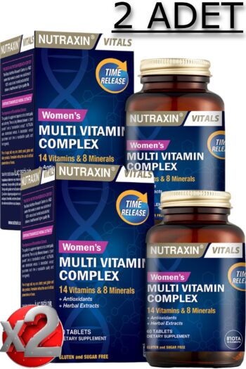 Nutraxin 2 Adet Nutraxin Multivitamin Kadın - (Multivitamin & Mineral Complex) 60 Adet Tablet