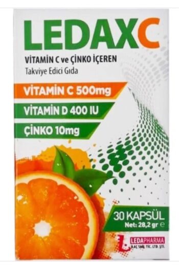 LedaPharma Ledax C Vitamini D Vitamini Ve Çinko (30 Kapsül)