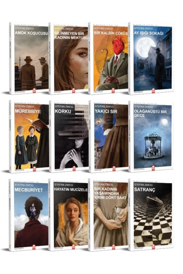 Kızıl Panda Yayınevi Stefan Zweig Seti (12 Kitap)