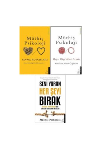 Destek Yayınları Müthiş Psikoloji 3 Kitap Set / Sevme Kusurları - Hayır Diyebilme Sanatı - Seni Yoran Her Şeyi Bırak