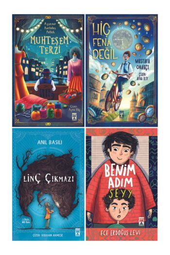 İlk Genç Timaş 4. 5. 6. Sınıf Okuma Seti 4 Kitap Hiç Fena Değil-Muhteşem Terzi-Benim Adım Şeyy-Linç Çıkmazı