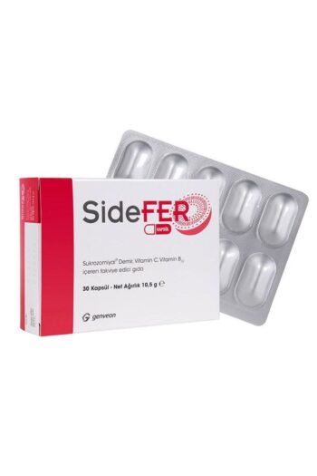 Sidefer Sukrozomiyal Demir Vitamin C Vitamin B12 30 Kapsül