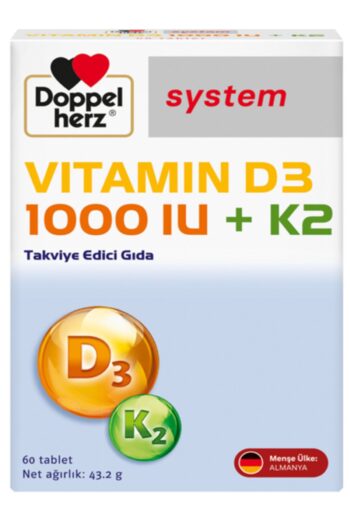Doppelherz System Vitamin D3 1000 + K2 / 60 tablet